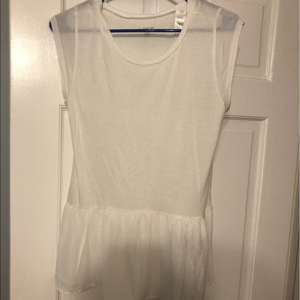 Loft peplum top XS